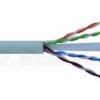 Kabel UTP, skrętka, kat6, wewnętrzny, szary, LSOH/LSZH, 4x2x24 AWG, 305m, linka