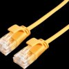 21153920 Patch cable, Cat. 6a UTP, LSOH, slim, yellow, 0.15 m