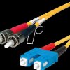 100012072 Duplex adapter cable, 9/125, OS2, ST / SC, yellow, 1 m