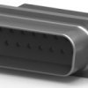 D-Sub plug, 15 pole, standard, straight, crimp connection, 5745908-2