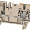 Terminal block, push-in connection, 2.5 mm², 3 pole, 24 A, 8 kV, dark beige, 2675850000