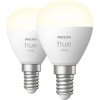 Philips 871951435677100 Hue LED Bulb 2-Pack E14 Warm White Dimmable