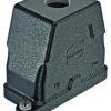 Grommet housing, size 10B, die-cast aluminum, M25, straight, screw locking, IP69/IPX9K/IP68/IP65, 19400100411
