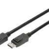 Kabel połączeniowy DisplayPort, DP, 5,0 m, z blokadą, Ultra HD 8K, wer. 1.3/1.4, czarny