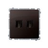 SIMON BASIC Gniazdo HDMI podwójne (moduł) czekoladowy BMGHDMI2.01/47 KONTAKT SIMON