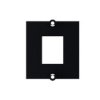 Bachmann Niestandardowa Ramka Modułu 1X Keystone Z Metalowym Wspornikiem, Czarna