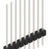 Pin header, 9 pole, pitch 2.54 mm, straight, black, 10046932