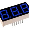 Wyświetlacz 7segmentowy 3cyfry niebieski w.an