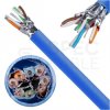 Kabel sieciowy U/FTP kat.6A skrętka 4x2x0,56mm wewnętrzny Dca bezhalogenowy LSOH niebieski Telegärtner