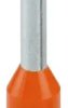 Insulated wire end ferrule, 0.5 mm², 14 mm/8 mm long, UL 486F-E, orange, 3202902