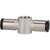 T ring piece, 16 bar, brass, nickel-plated, for hollow screw, 108849