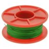 Przewód; montażowy; Kynar 50m; 1 żyła; drut; Cu; srebrzony; 0,25mm; zielony; PVDF; kynar; max +135°C; 300V; szpula 50m; Weiyang;