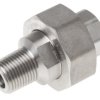 Złączka rurowa ze stali nierdzewnej gwint 1 1/2cal RS PRO gwint 2 1/2cal Ośmiokątne Proste Unia Z gwintem