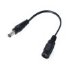 Adapter gniazdo DC 5,5/2,1mm - wtyk DC 5,5/2,5mm