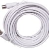 Przewód antenowy IEC 7,5m biały 11513