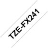 Brother TZE-FX241 TZE-FX241 label-making tape Black on white TZ