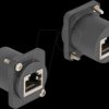 88106 D-type module RJ45 jack / jack, black