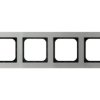 SONATA METALIK Ramka 4 poczwórna aluminiowa 6 mm aluminium R-4RA/35 OSPEL