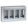 Obudowa natynkowa SIMON 500, aluminium, 4×S500, 8×K45