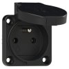 Gniazdo tablicowe 10/16A 2P+Z 230V /50x50/ czarne IP54 1040-0ss