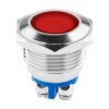 KONTROLKA LED 18 MM 12V METAL CZERWONA E