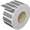 Polyester device marker, (L x W) 45 x 15 mm, gray, roll with 450 pcs, 2005540000
