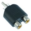 RCA Phono Plug to 2 RCA Phono Socket Splitter