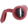 AS Schwabe 62291 solid rubber coupling 230V red mains power connector