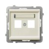 SONATA Obudowa gniazda podwójnego ecru GPK-2R/p/27