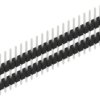 Pin header, 20 pole, pitch 2.54 mm, straight, black, 10056526