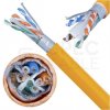 Kabel sieciowy U/UTP kat.6A skrętka 4x2x0,56mm wewnętrzny Cca bezhalogenowy LSOH pomarańczowy SecurityNET