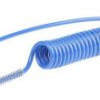 Przewód pneumatyczny spiralny 6m Niebieski, PUR, BSPT 3/8 RS PRO