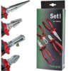 Zestaw Komplet Szczypiec do Zdejmowania Izolacji Półokrągłe VDE 4 elementy