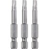 kwb 121340 Hex Bit T 40 steel 3 pc 1/4" E 6.3 shaft satin finish