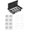 KONTAKT SIMON FLOOR BOX puszka podłogowa 8x gniazdo pojedyncze z/u do podłóg technicznych ( podniesionych )