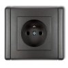 Flexi Gniazdo Pojedyncze Z/U 2P+Z Grafitowy 11Fgp-1Zp