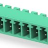 PCB terminal, 7 pole, pitch 3.5 mm, AWG 30-14, 11 A, pin, green, 284539-7