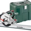 Piła tarczowa akumulatorowa Metabo MKS 18 LTX 58 FS Set 18 V Głębokośc cięcia maks. (90°) 58 mm