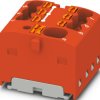 Distribution block, push-in connection, 0.34-4.0 mm², 41 A, 6 kV, red, 1047468