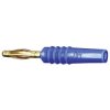Stäubli 222618-23 SLS205-L straight plug 2mm pin blue axial 1 pc