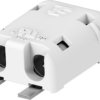 Poke-in connector, 2 pole, pitch 4 mm, straight, white, 1954097-1