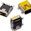 USB-Mini-A/B socket, 5 pole, USB 2.0, SMD, 651305142821