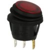 Przełącznik; klawiszowy (kołyskowy); R13-112B8W-02-BRNN-0A-N2; ON-OFF; 1 tor; czerwony; podświetlenie neonówka 250V; czerwony; b