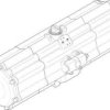 FESTO Napęd obrotowy 553209 DAPS-2880-090-RS2-F16-T6 Materiał obudowy: kute aluminium 1 szt.