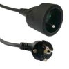 PRZEDŁUŻACZ 1GN 3.0m CZARNY max.10A
