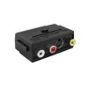 Przejście Adapter Wt. SCART - 3x RCA + SVHS, Przełącznik