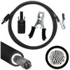 Kabel przyłączeniowy z wtykami typu krokodyl 40A - MC4 4mm2 czarny /3m/