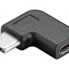 Adapter USB-C™ na USB-C™ 90°, czarny
