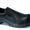 Chaussure basse noire en microfibre hydr