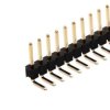 Goldpin czarny 1x40 szpil. kątowy do druku, raster 2.54mm (obniżony)